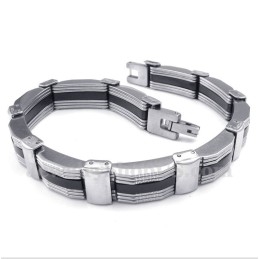 Pulseira De Borracha De Titânio Masculina