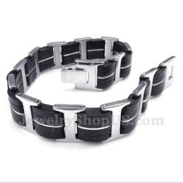 Pulseira De Borracha De Titânio Masculina