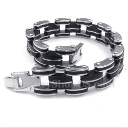 Pulseira De Borracha De Titânio Masculina
