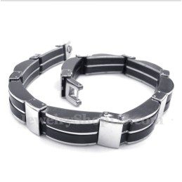 Pulseira De Borracha De Titânio Masculina