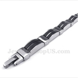 Pulseira De Borracha De Titânio Masculina