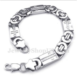 Pulseira Masculina De Titânio Com Cruz