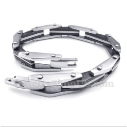 Pulseira Masculina De Titânio Preto