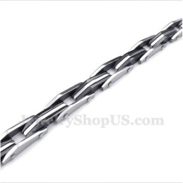 Pulseira Masculina De Titânio Preto