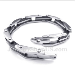 Pulseira Masculina De Titânio Preto