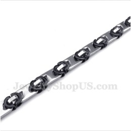 Pulseira Redonda Preta De Titânio Masculina