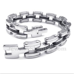 Pulseira Masculina De Titânio Preto