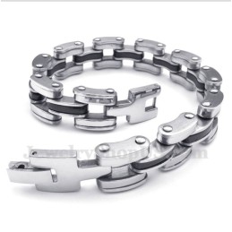 Pulseira Masculina De Titânio Preto