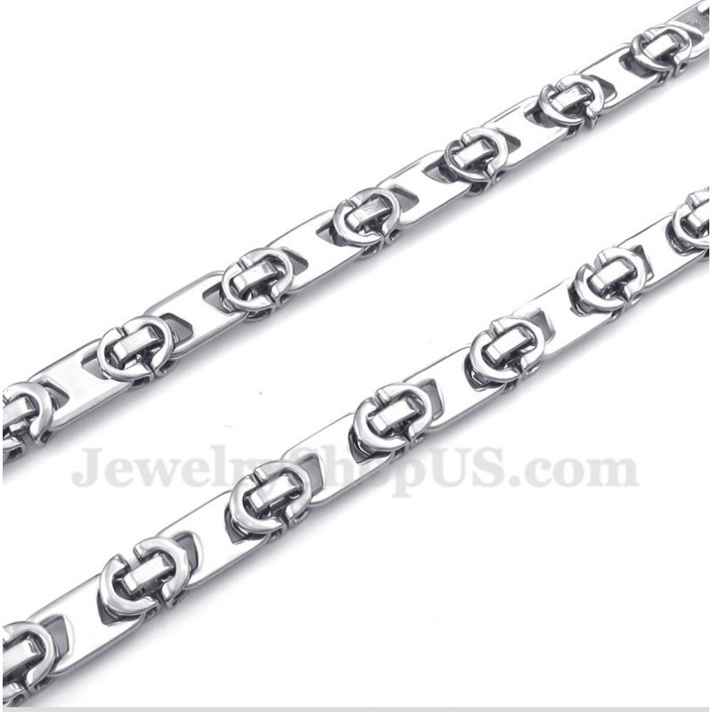 Colar Masculino De Titânio Meia Lua