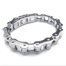 Pulseira De Corrente De Bicicleta De Titânio Masculina