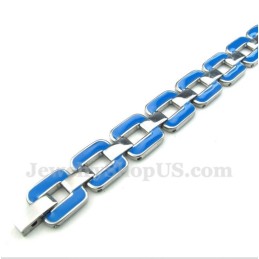 Pulseira Masculina Azul Titânio