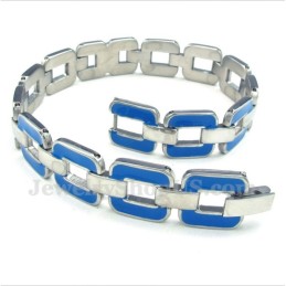 Pulseira Masculina Azul Titânio
