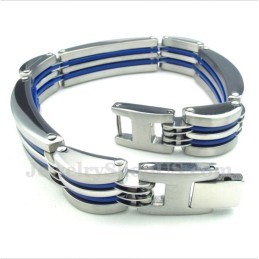 Pulseira Masculina Azul Titânio
