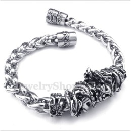 Pulseira Masculina De Titânio Fundido