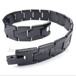 Pulseira Masculina De Titânio Preto