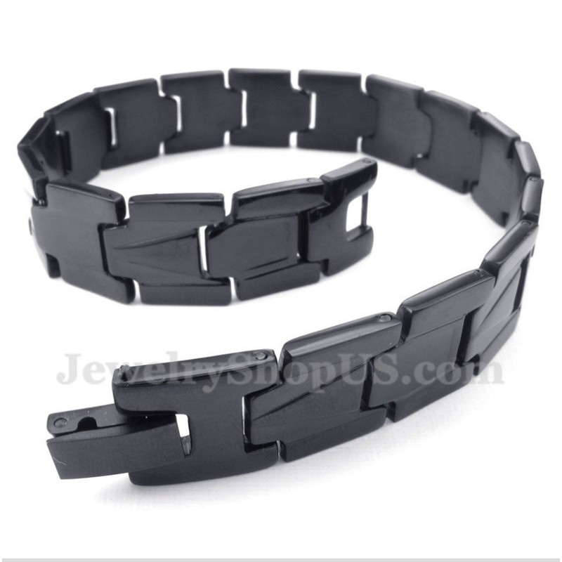 Pulseira Masculina De Titânio Preto Pulseira Masculina De Titânio Preto