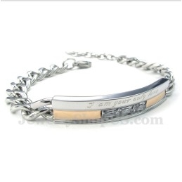 Pulseira De Casal De Cristal De Titânio Feminino
