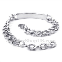 Pulseira Masculina De Casal Em Titânio Com Diamante Negro