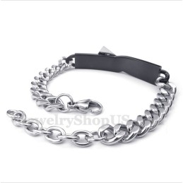 Pulseira Masculina De Titânio Preto Para Casal