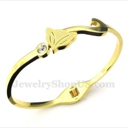 Pulseira Masculina De Titânio E Ouro Fox