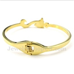 Pulseira Masculina De Titânio E Ouro Fox