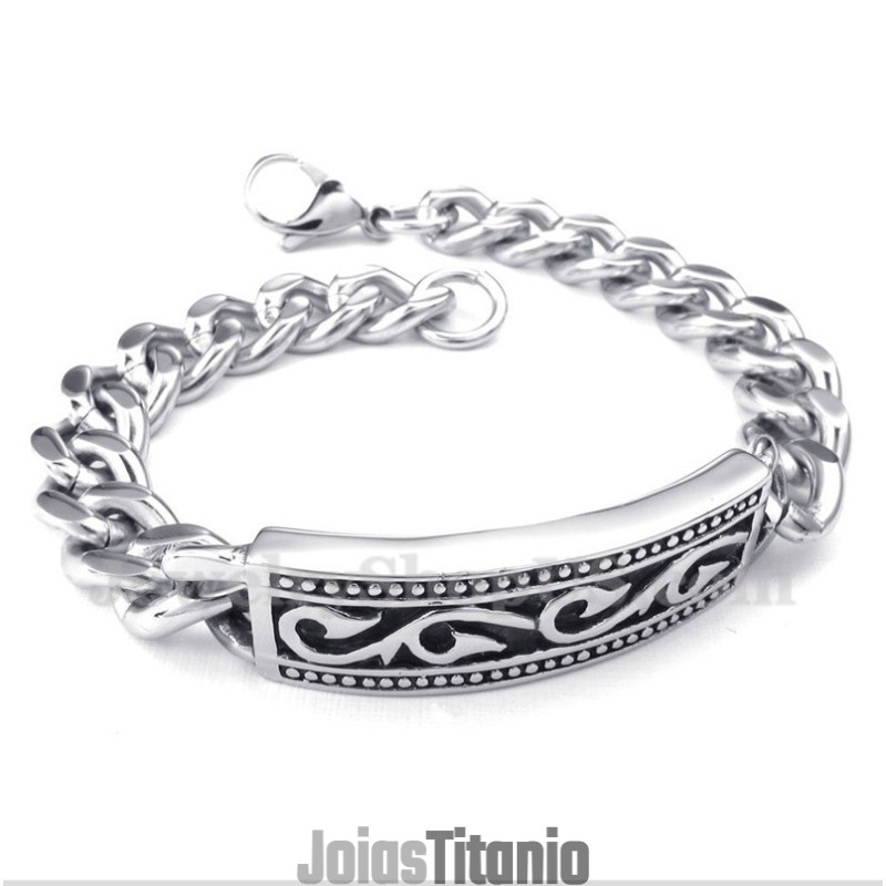 Pulseira Masculina De Titânio Fundido Pulseira Masculina De Titânio Fundido