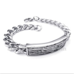 Pulseira Masculina De Titânio Fundido