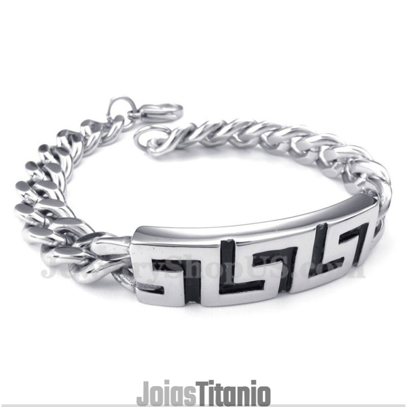 Pulseira Masculina De Titânio Fundido