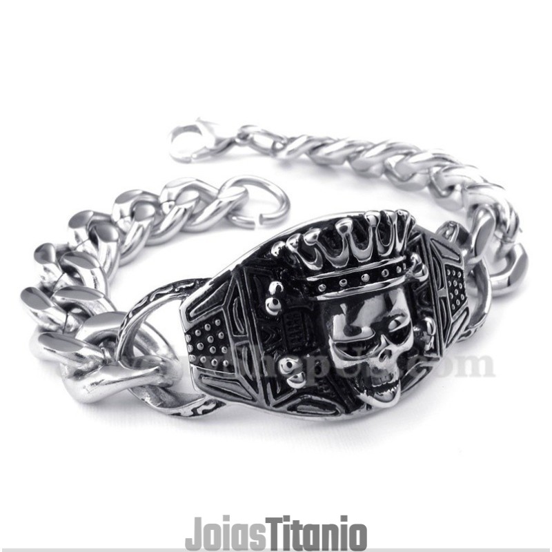 Pulseira Masculina De Titânio Fundido