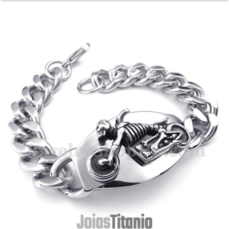 Pulseira Masculina De Titânio Fundido Pulseira Masculina De Titânio Fundido