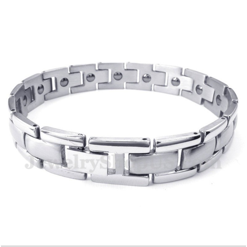 Pulseira Masculina De Ímã De Titânio