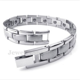 Pulseira Masculina De Ímã De Titânio