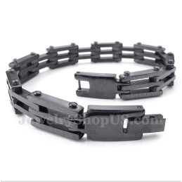 Pulseira Masculina De Titânio Com Padrão Grego Meandro