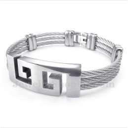 Pulseira De Cabo De Titânio Masculina