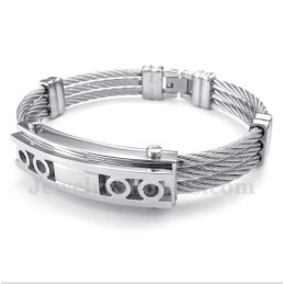 Pulseira De Cabo De Titânio Masculina