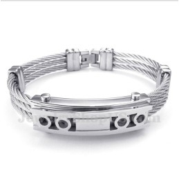Pulseira De Cabo De Titânio Masculina