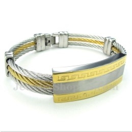 Pulseira De Cabo De Titânio Masculina