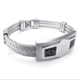 Pulseira De Cabo De Titânio Masculina