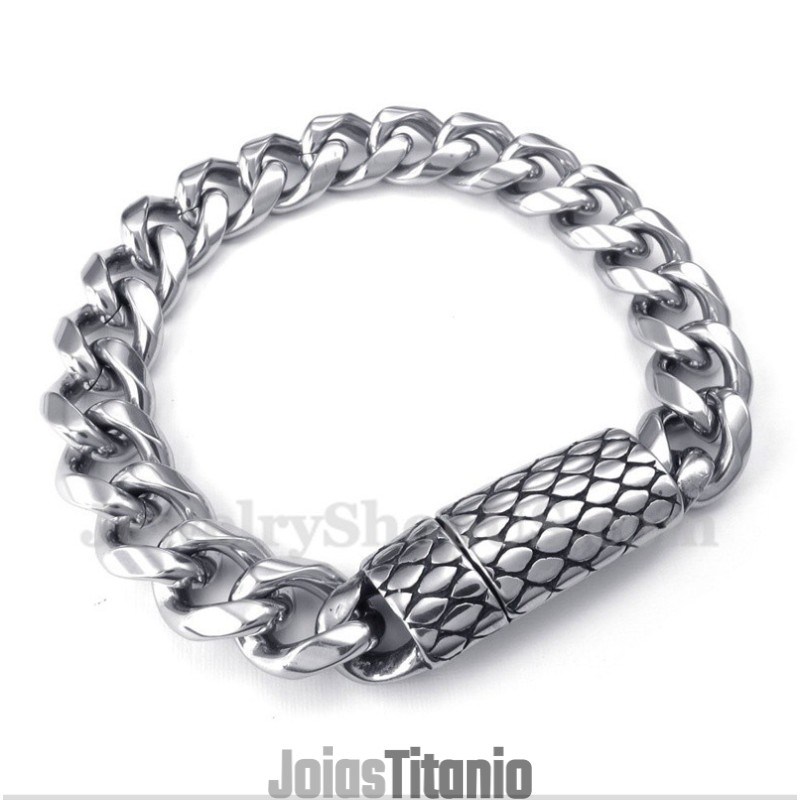 Pulseira Masculina De Ímã De Titânio