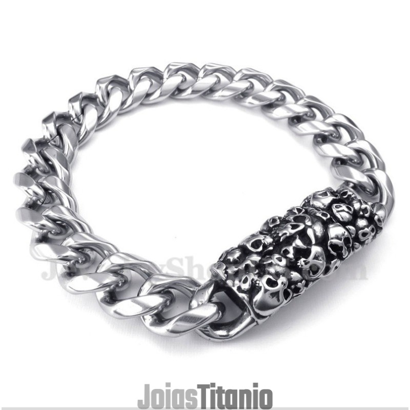 Pulseira Masculina De Ímã De Titânio