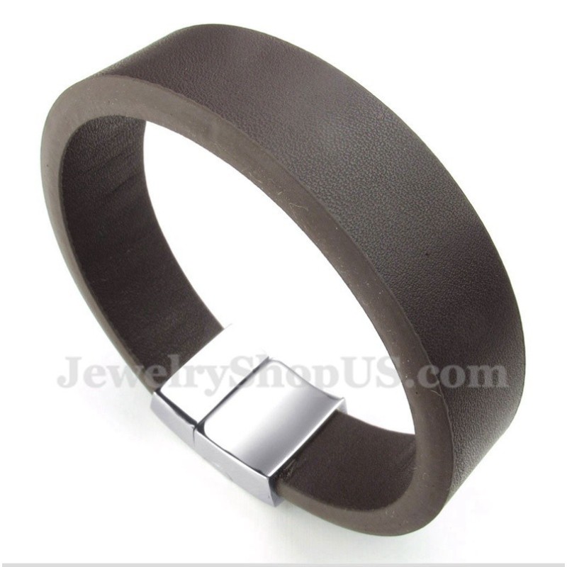 Pulseira Magnética De Couro Masculina Pulseira Magnética De Couro Masculina