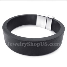 Pulseira Magnética De Couro Masculina