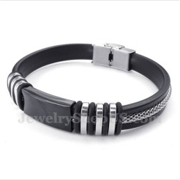 Pulseira De Borracha De Titânio Masculina