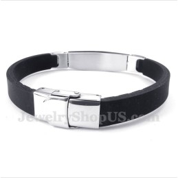 Pulseira De Borracha De Titânio Masculina