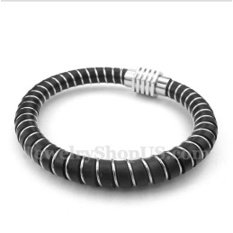 Pulseira De Couro Com Cabo Masculino