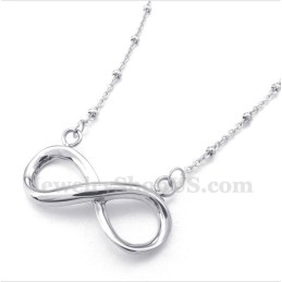 Colar Masculino Com Símbolo Do Infinito Em Titânio
