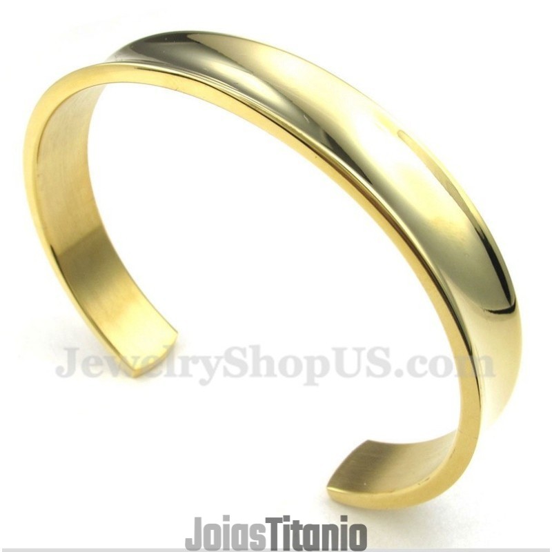 Pulseira Masculina De Titânio E Ouro Pulseira Masculina De Titânio E Ouro