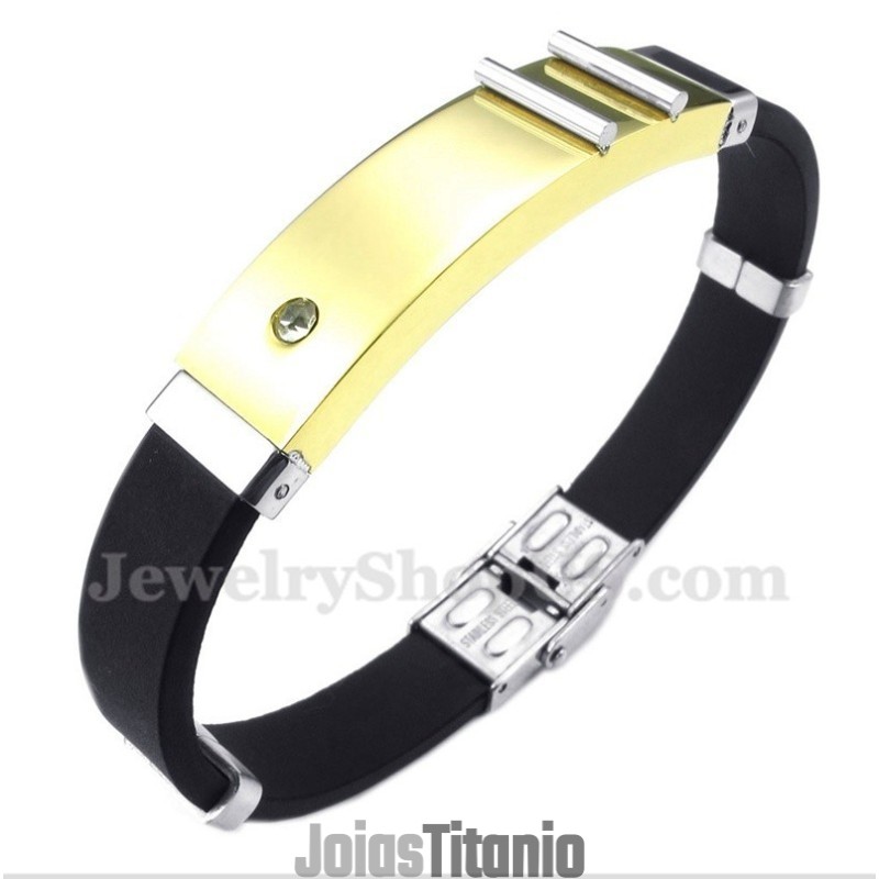 Pulseira De Borracha De Titânio Masculina Pulseira De Borracha De Titânio Masculina
