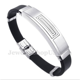 Pulseira De Borracha De Titânio Masculina