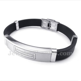 Pulseira De Borracha De Titânio Masculina